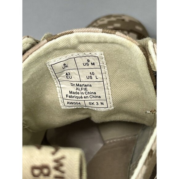 Dr Martens Alfie M9 L10 8 Eye Desert Camo Pixelated Canvas Ankle Boot 42 EU - Picture 7 of 8